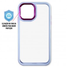 Capa iPhone 12 Pro Max - Clear Case Lilás